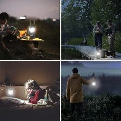 Santic Led Camping Lamp Solar, étanche Led Camping Lantern, Lampe De Secours Avec Poignée, Besoin D’installer Une Batterie Pour La Randonnée, -Glass Vases Boutique de vente 556281074 max