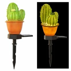 High-great Tech Lampe à énergie Solaire Jardin Extérieur Rue Blanc Chaud 1pcs Ananas / Cactus