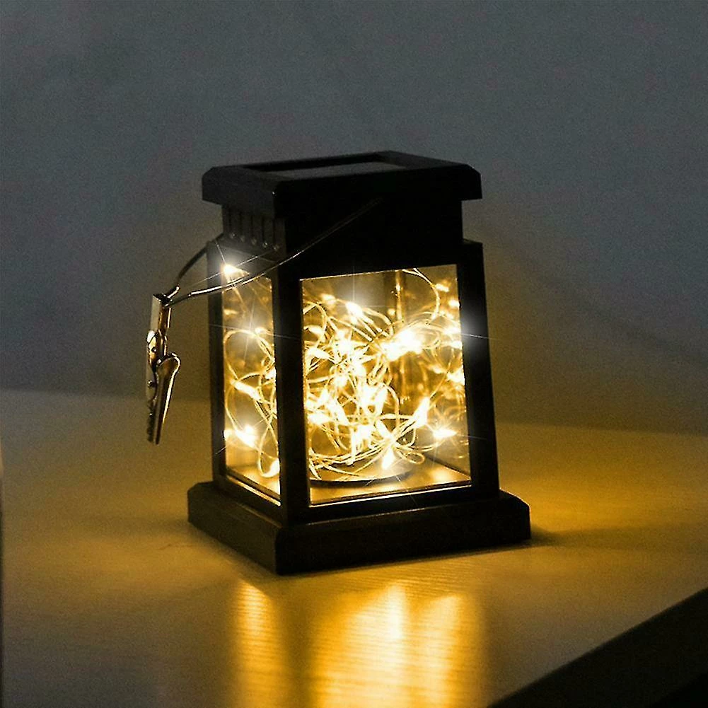 Unbranded Bougie Lanterne Lumière Jardin Paysage Lampe Suspendue Extérieur Led Alimenté. (noir)1pcs) 4 Unbranded Bougie Lanterne Lumière Jardin Paysage Lampe Suspendue Extérieur Led Alimenté. (noir)1pcs) – Image 4