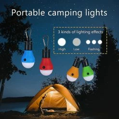 Unbranded Lanterne De Camping, 4x Led Camping Light Lantern Lampe De Camping à Piles, 3 Modes étanches -Glass Vases Boutique de vente 563607203 max