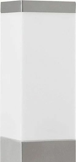 ELC - Lampe D'extérieur - 1lumière - Acier Inoxydable, Plastique - H: 45 Cm - E27 - Acier Inoxydable, Blanc -Glass Vases Boutique de vente 566x1200