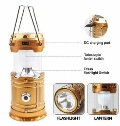 Unbranded Lampe De Camping USB Rechargeable Camping Light Tente Extérieure Lanterne Solar Power Lampe Pliable Lumière Torch_pp -Glass Vases Boutique de vente 568795169 max