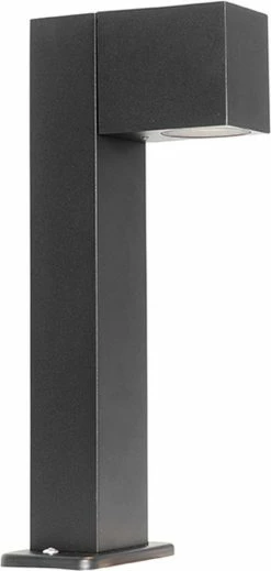 QAZQA Baleno - Lampe D'extérieur Sur Pied Moderne | Lampadaire D'extérieur - 1 Lumière - H 35 Cm - Zwart - Éclairage Extérieur