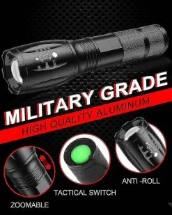 Unbranded Lampes De Poche Tactiques High Lumens [2 Pack] - Lampe De Poche LED -Glass Vases Boutique de vente 572640907 max