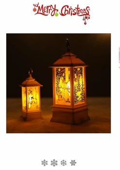 Unbranded Noël Petit Vent Lumière Flamme Décoratif Lumière Décoration De Bureau Noël Petite Lampe à Huile -Glass Vases Boutique de vente 573164052 max