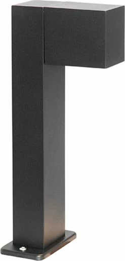 QAZQA Baleno - Lampe D'extérieur Sur Pied Moderne | Lampadaire D'extérieur - 1 Lumière - H 35 Cm - Zwart - Éclairage Extérieur -Glass Vases Boutique de vente 575x1200 2