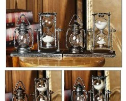 Mryenc Minuterie Sablier, Lampe Créative Sablier Miniature Verre De Sable Clignotant étudiant Cadeaux D’anniversaire Décoration De Table à La Maison -Glass Vases Boutique de vente 591995596 max