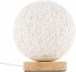 Unbranded Lampe De Table En Bois, Lampe De Chevet Décorative En Bois Chargeur USB Pour Chambre à Coucher, Salon