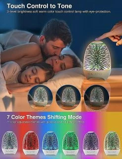 Unbranded Veilleuse Bluetooth Haut-Parleur Lampe De Chevet Touch Control Multi Color Led Mood -Glass Vases Boutique de vente 594753415 max