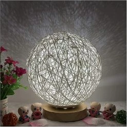 Unbranded Lampe De Table En Bois, Lampe De Chevet Décorative En Bois Chargeur USB Pour Chambre à Coucher, Salon -Glass Vases Boutique de vente 594753550 max