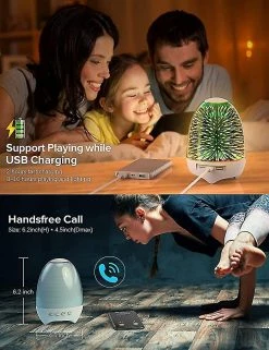 Unbranded Veilleuse Bluetooth Haut-Parleur Lampe De Chevet Touch Control Multi Color Led Mood -Glass Vases Boutique de vente 594753641 max