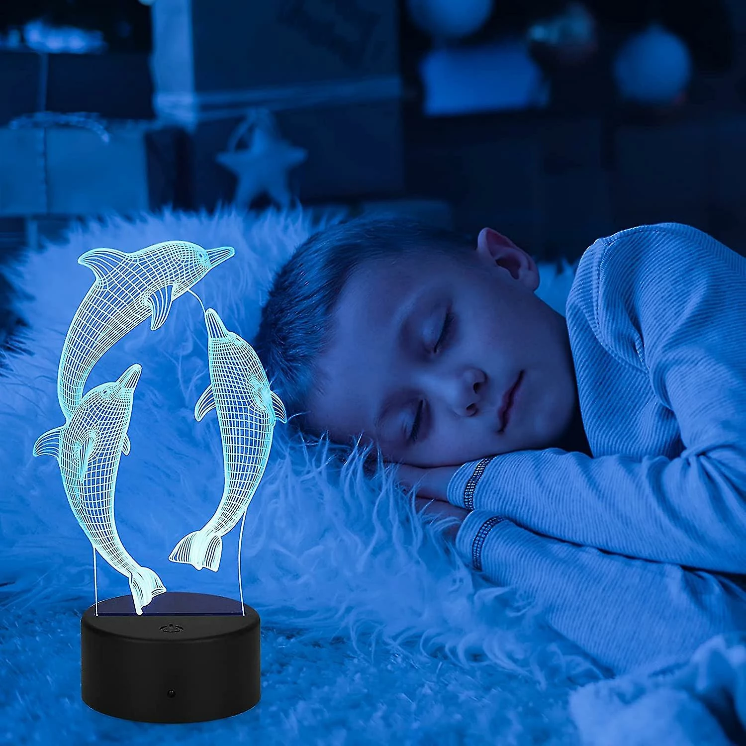 Unbranded 3d Night Light Kids, 3d Illusion Lampe 16 Couleurs Changent Avec Télécommande 5 Unbranded 3d Night Light Kids, 3d Illusion Lampe 16 Couleurs Changent Avec Télécommande – Image 5