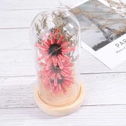 Mryenc Lampe De Fleur Enchantée, Tournesol Artificiel Dans Un Dôme En Verre, Lampe à Fleurs à Led Pour La Saint-Valentin Fête Des Mères -Glass Vases Boutique de vente 597507400 max