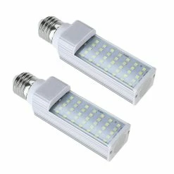 Unbranded White Plant Aquarium 7w Grow Light Led Réservoir Poisson Coral Bulb E27 Lampe