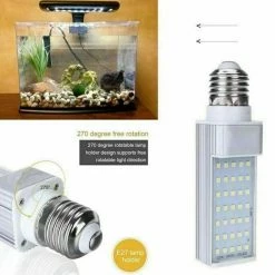 Unbranded White Plant Aquarium 7w Grow Light Led Réservoir Poisson Coral Bulb E27 Lampe -Glass Vases Boutique de vente 601382409 max