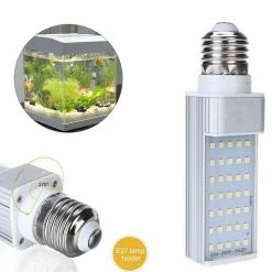 Unbranded White Plant Aquarium 7w Grow Light Led Réservoir Poisson Coral Bulb E27 Lampe -Glass Vases Boutique de vente 601382644 max