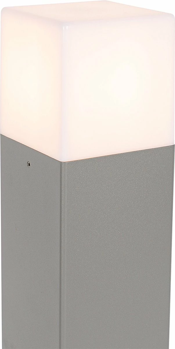 QAZQA Danemark - Lampe D'extérieur Sur Pied Moderne | Lampadaire D'extérieur - 1 Lumière - H 50 Cm - Grijs - Éclairage Extérieur 2 QAZQA Danemark - Lampe D'extérieur Sur Pied Moderne | Lampadaire D'extérieur - 1 Lumière - H 50 Cm - Grijs - Éclairage Extérieur – Image 2