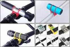 Unbranded Lampe De Poche Bike Mount Silicone Strap Rubber Tie Down Straps -Glass Vases Boutique de vente 611629298 max