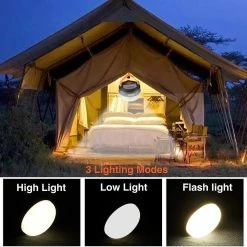 Unbranded 2pcs Camping Light Led Lampe Usb Rechargeable Étanche 3 Modes Power Bank Tente Lumière Pour Camping En Plein Air Randonnée Urgence -Glass Vases Boutique de vente 611730932 max