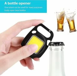 Unbranded 2pcs Cob Petites Lampes De Poche, Mini Porte-clés Magnétique Lampe De Poche Rechargeable Avec Ouvre-porte Pour La Pêche Camping -Glass Vases Boutique de vente 612026849 max