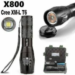 Unbranded G700 X800 Zoomable Xml T6 Led Lampe De Poche Tactique + 18650 Batterie + Chargeur + Boîtier 5 Unbranded G700 X800 Zoomable Xml T6 Led Lampe De Poche Tactique + 18650 Batterie + Chargeur + Boîtier -Glass Vases Boutique de vente 612253712 max
