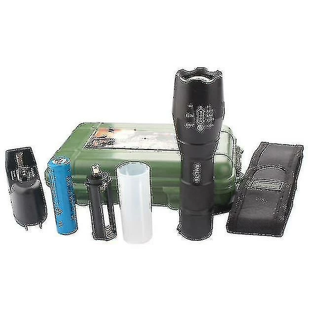 Unbranded G700 X800 Zoomable Xml T6 Led Lampe De Poche Tactique + 18650 Batterie + Chargeur + Boîtier 4 Unbranded G700 X800 Zoomable Xml T6 Led Lampe De Poche Tactique + 18650 Batterie + Chargeur + Boîtier – Image 4