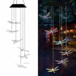 Unbranded Coloré Changement De Couleur Extérieur Imperméable à L’eau Solar Wind Chime Lampe -Glass Vases Boutique de vente 612777052 max