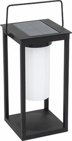 QAZQA Denlu - Lampe De Table Moderne à LED à Intensité Variable Avec Gradateur Et Solar | Energie Solaire - L 14,3 Cm - Zwart - Éclairage Extérieur -Glass Vases Boutique de vente 613x1200 1