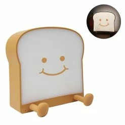 Unbranded Lumière De Nuit Pour Enfants, Mignon Bread Led Nursery Lampe De Nuit Avec Rechargeable