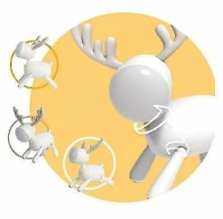 Unbranded Veilleuses Éclairage Ambiant Elk Led Lampe De Bureau Lampe De Lecture Nocturne U -Glass Vases Boutique de vente 621486120 max