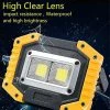 Unbranded Portable Usb Cob Led 30w Flood Light Outdoor Camping Spot Lampe De Travail Po