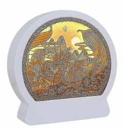Unbranded Lampe De Sculpture En Papier 3d Lumière Et Ombre Bateau Dragon Night Light Décor