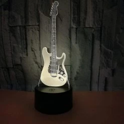 Unbranded Creative Electric Guitar 3d Night Light Led 7 Color Changing Touch Table Lampe Valentine's -Glass Vases Boutique de vente 621487093 max
