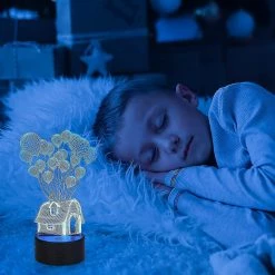 Unbranded 3d Night Light Kids, 3d Illusion Lampe 16 Couleurs Changent Avec Remote Con -Glass Vases Boutique de vente 621487632 max