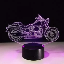 Unbranded Moto Moto 3d Illusion D’Optique Lampe De Table 7 Couleurs Changement -Glass Vases Boutique de vente 621488089 max