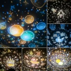 Unbranded Projecteur De Lampe Star Night Light Pour Enfants, 360 Musical Rotation Night Lig -Glass Vases Boutique de vente 621488305 max