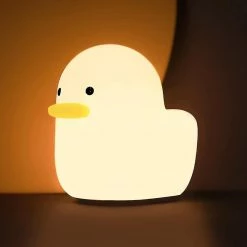 Unbranded Led Duck Night Light, Mignon Canard Silicone Pépinière Veilleuse Lampe De Table Rechargeable Bedsi -Glass Vases Boutique de vente 621488572 max