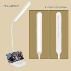 Unbranded Usb Rechargeable Sans Fil Led Lampe De Bureau 1500mah Batterie, Touch Dimmable Intensité 3 Couleurs -Glass Vases Boutique de vente 621488708 max