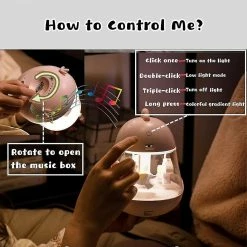 Unbranded Carrousel Music Box Night Light Pour Enfants, Mignon Bébé Tout-petit Nursery Chambre à Coucher Lampe, USB -Glass Vases Boutique de vente 621489265 max