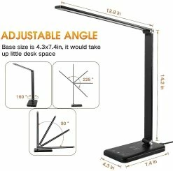 Unbranded Lampe De Bureau Led Avec Chargeur Sans Fil, Port De Charge USB, Voiture Moderne -Glass Vases Boutique de vente 621493911 max