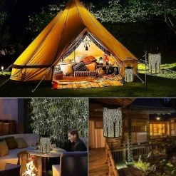 Unbranded Lanterne De Jardin Solaire, Lampe Led D’arbre Marocain Lanterne D’extérieur, Waterpro -Glass Vases Boutique de vente 621494381 max