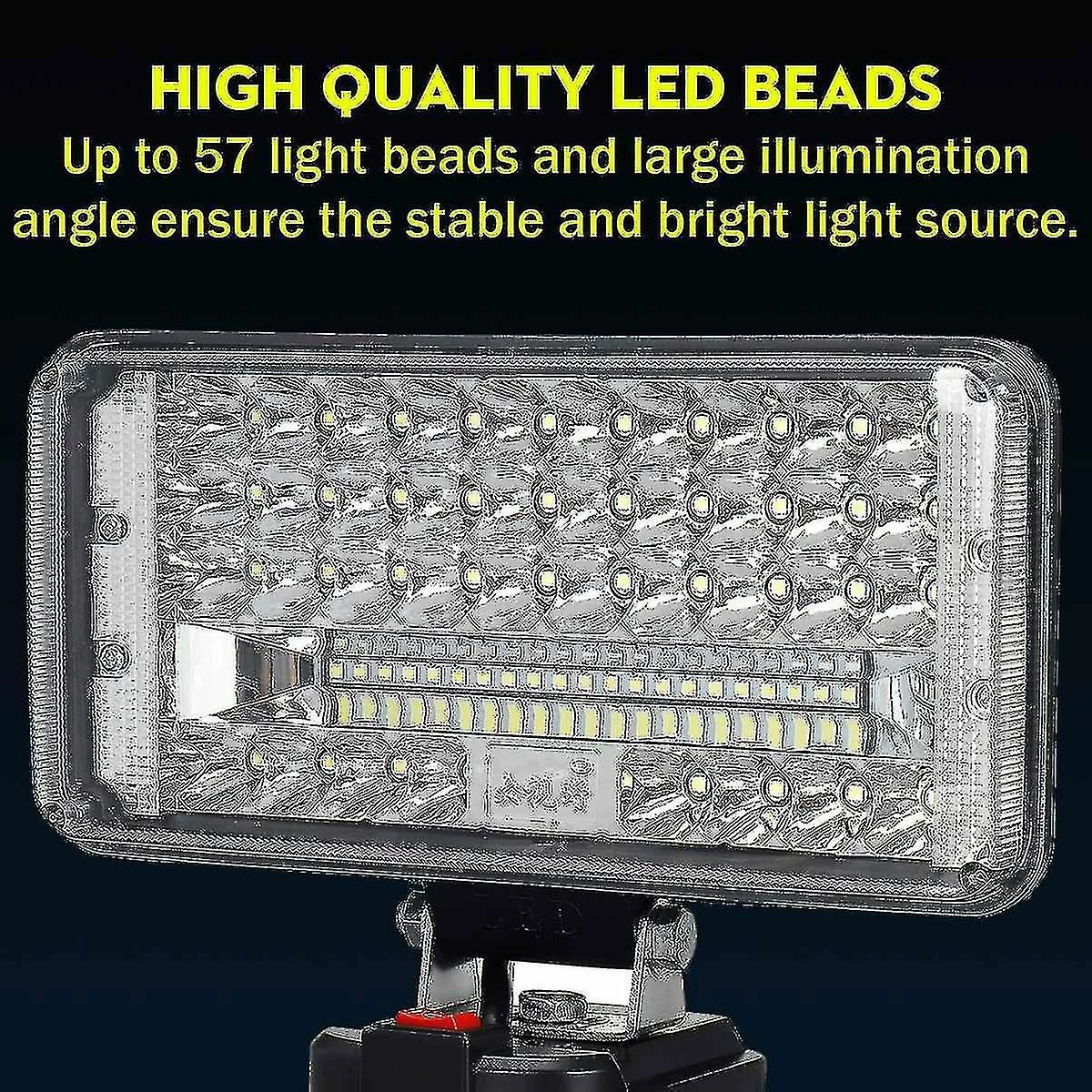 Unbranded 18V Led Lampe De Travail Lampe De Poche Bl1430 Bl1830 Usb Éclairage Extérieur Lampe De Travail Camping Éclairage Pour Makita 18V Batterie Au Lithium Mimenor 3 Unbranded 18V Led Lampe De Travail Lampe De Poche Bl1430 Bl1830 Usb Éclairage Extérieur Lampe De Travail Camping Éclairage Pour Makita 18V Batterie Au Lithium Mimenor – Image 3