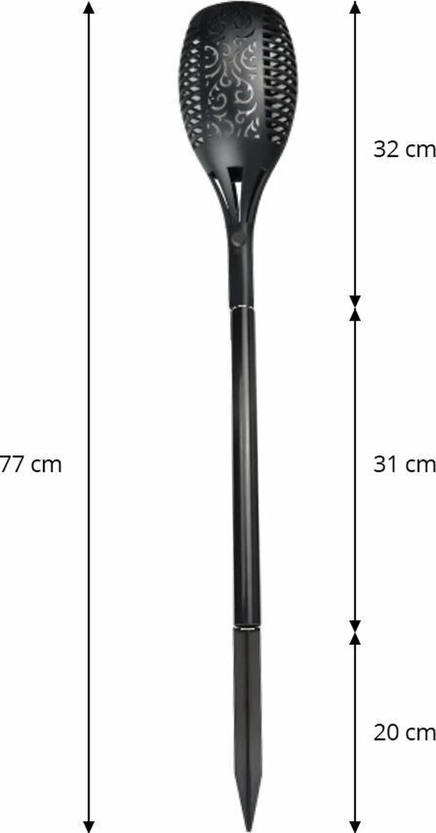 LedKoning Lampe Solaire LED Valeur De La Torche Réglée Avec Capteur Crépusculaire Et Effet De Flamme 3 LedKoning Lampe Solaire LED Valeur De La Torche Réglée Avec Capteur Crépusculaire Et Effet De Flamme – Image 3