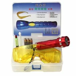 Unbranded 1 Set Détecteur De Fuite De Voiture Climatisation A / C Système Kit De Test De Fuite Led Lampe De Poche