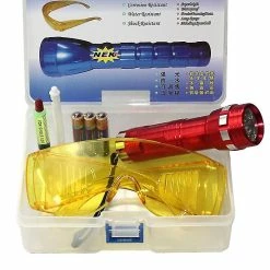 Unbranded 1 Set Détecteur De Fuite De Voiture Climatisation A / C Système Kit De Test De Fuite Led Lampe De Poche -Glass Vases Boutique de vente 636888949 max