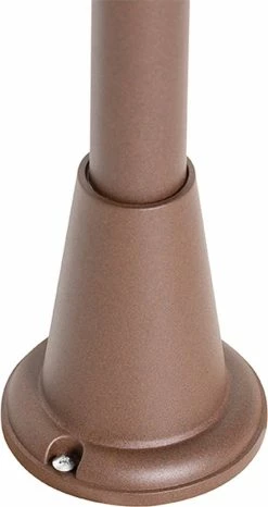 QAZQA Charlois - Lampe D'extérieur Sur Pied Industrielle | Lampadaire D'extérieur / 1 Lumière - H 100 Cm - Brun Rouille - Industriel - Éclairage Extérieur -Glass Vases Boutique de vente 636x1200 1