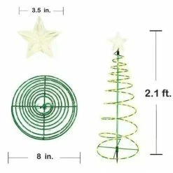Unbranded Arbre De Noël Led Spiral Light Lampe Solaire Alimenté Garden Party Décor -Glass Vases Boutique de vente 637001093 max