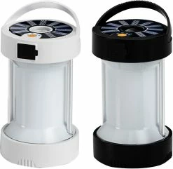 Nufasion Lumière De Camping Solaire, Led + T6 Dual Light Rechargeable Magnetic Attraction Tente Lampe, Étanche 4 Modes Lanterne Extérieure Pour Randonnée Camping Pêche Hun