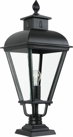 KS Verlichting - Lampe De Jardin Vondel Pedestal - Lampe D'extérieur Noir - éclairage De Qualité -Glass Vases Boutique de vente 639x1200 2