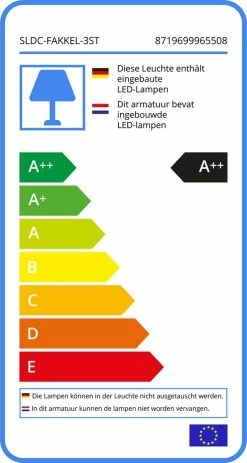 LedKoning Lampe Solaire Torch Value Set 3 Pièces - Noir Avec Capteur Crépusculaire -Glass Vases Boutique de vente 640x1200